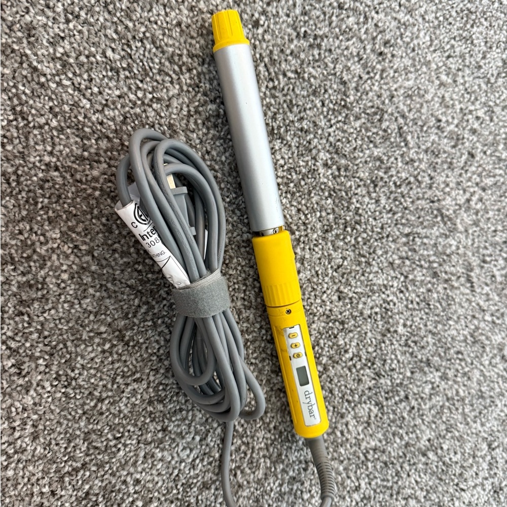 Drybar Yellow and Silver Hair Tool
